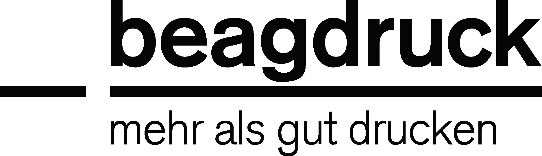 Beagdruck Mehr Als Gut Drucken Black Logo Vector Logo